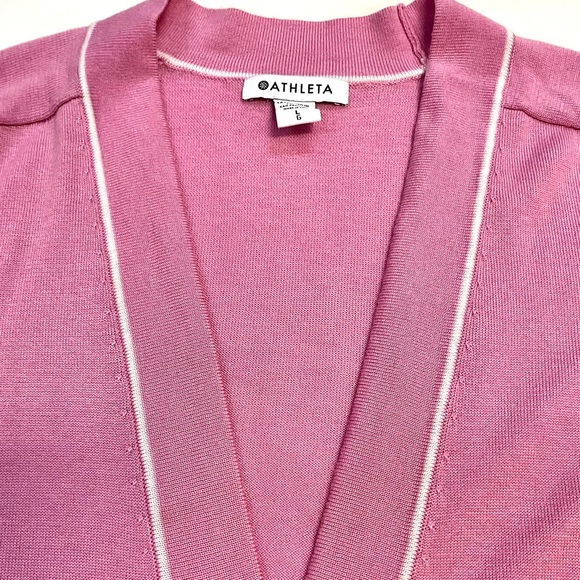 Athleta Lightweight Cardigan Sweater Quartz Pink. - Picture 8 of 8